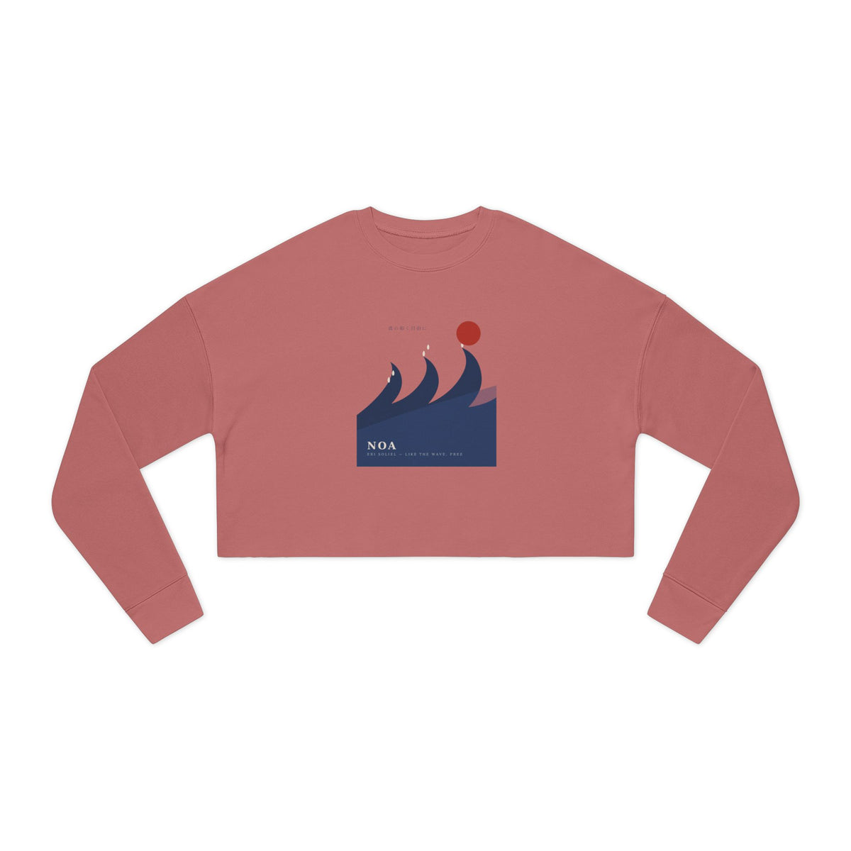 Japanese Wave Spirit Cropped Sweatshirt