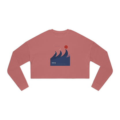 Japanese Wave Spirit Cropped Sweatshirt