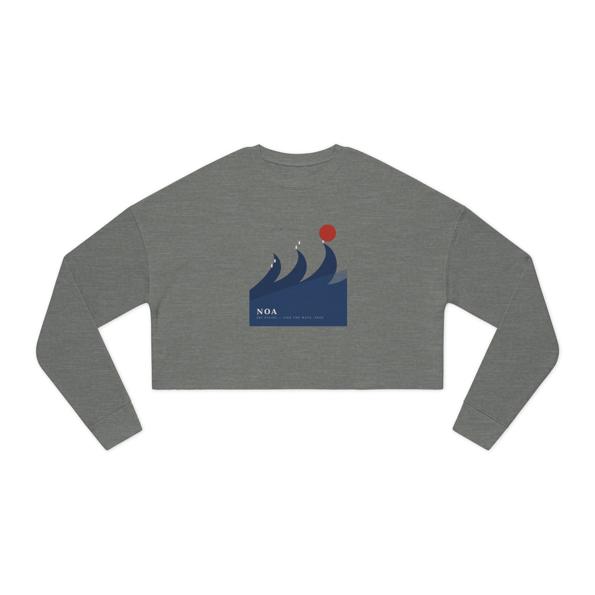 Japanese Wave Spirit Cropped Sweatshirt