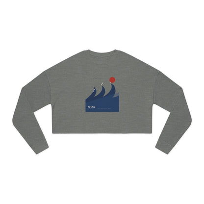 Japanese Wave Spirit Cropped Sweatshirt