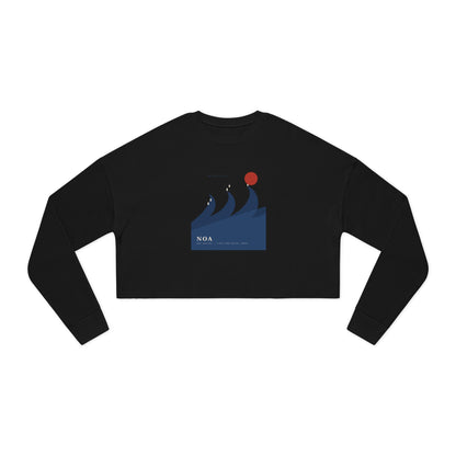 Japanese Wave Spirit Cropped Sweatshirt