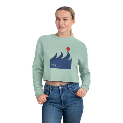 Japanese Wave Spirit Cropped Sweatshirt