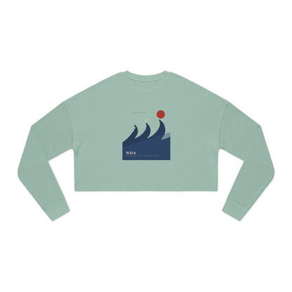 Japanese Wave Spirit Cropped Sweatshirt