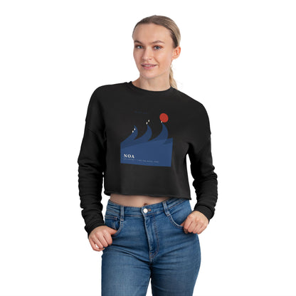 Japanese Wave Spirit Cropped Sweatshirt